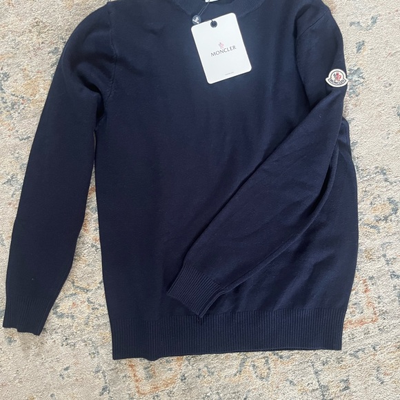 Moncler Men's Dark Blue Crewneck Sweater - Picture 1 of 5